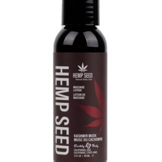 Hemp Seed Massage Lotion - Kashmir Musk - 2 oz.