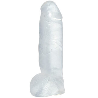 Crystal Clear Big Jelly Dildo - Clear