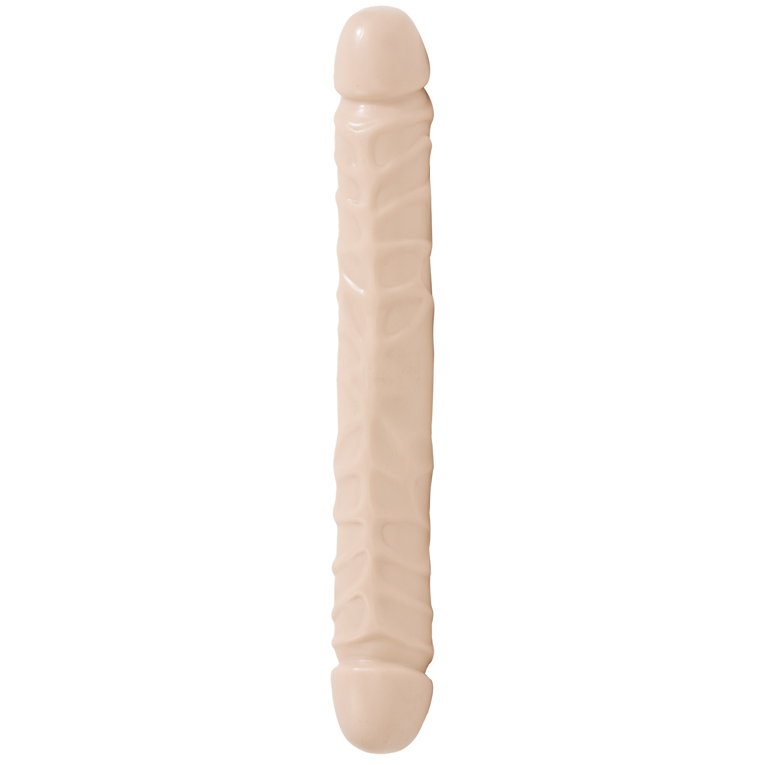 Doc Johnson Jr. Veined Double Dildo - Nude
