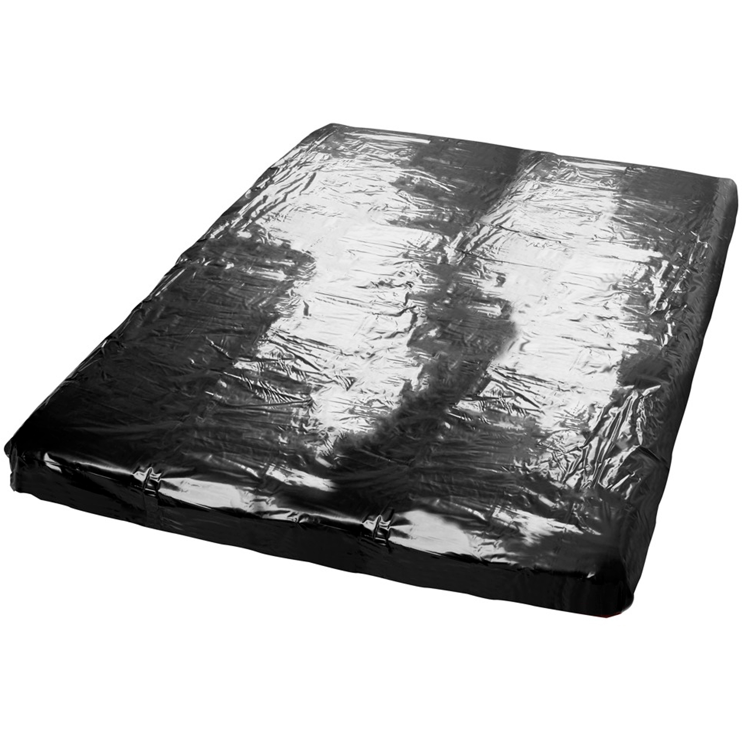 Orgy Vinyl Fitted Sex Sheet 86.6 x 86.6 inches - Black