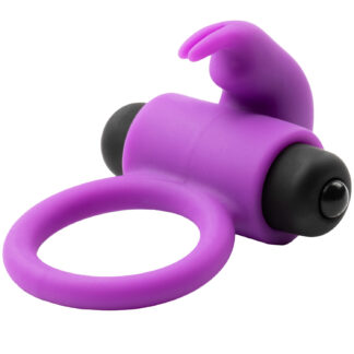Baseks Funny Bunny 10 Functions Cock Ring - Purple