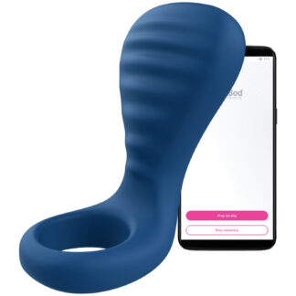 OhMiBod BlueMotion Nex i3 Vibrating Cock Ring - Dark Blue