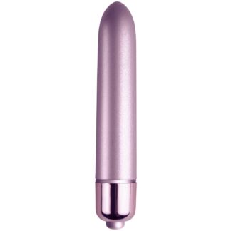 Rocks Off 90 mm Touch of Velvet Clitoral Vibrator 3.5 Inch - Purple