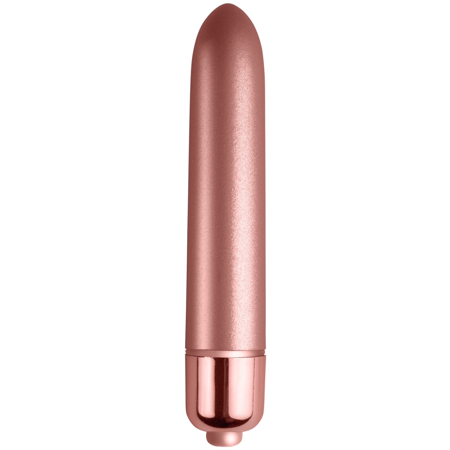 Rocks Off 90 mm Touch of Velvet Clitoral Vibrator 3.5 Inch - Rose Gold