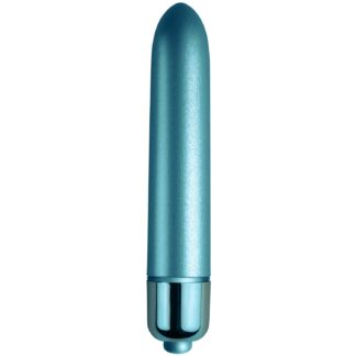 Rocks Off 90 mm Touch of Velvet Clitoral Vibrator 3.5 Inch - Turquoise