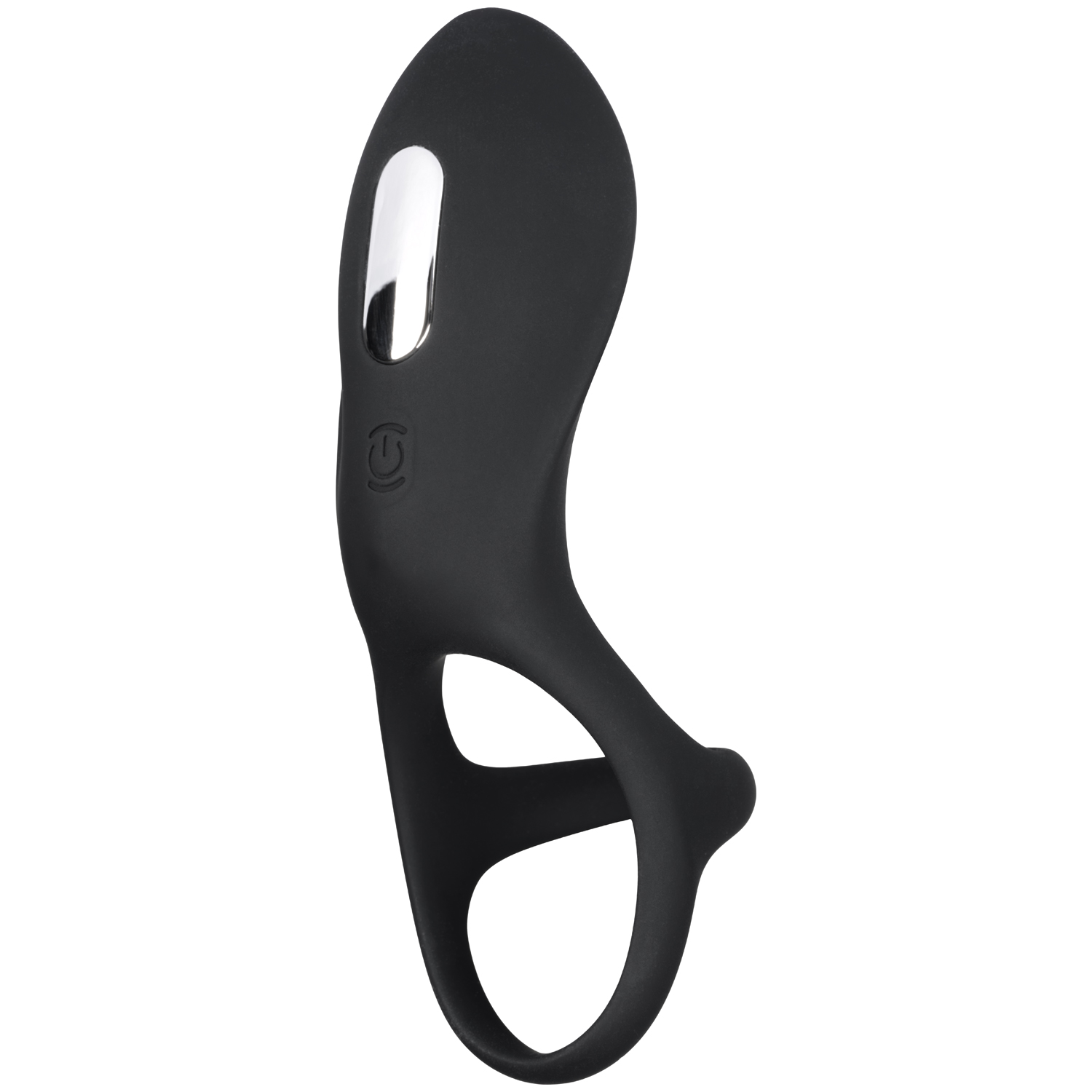 Sinful Couple's Rechargeable Double Cock Ring - Black