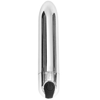 Sinful Magic 90 mm Rechargeable Bullet Vibrator 3.5 Inch - Silver