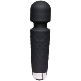 Sinful Mini Chic Rechargeable Magic Wand Vibrator 5.9 Inch - Black