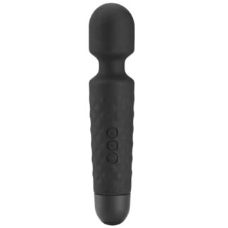 Sinful Rechargeable Mini Magic Wand 7.9 Inch - Black