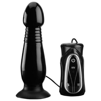 You2Toys Anal Pusher Plug 6.3 Inch - Black