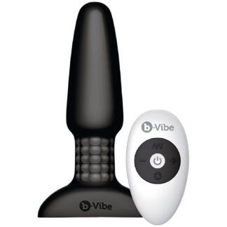 b-Vibe Remote-Controlled Rimming Plug - Black