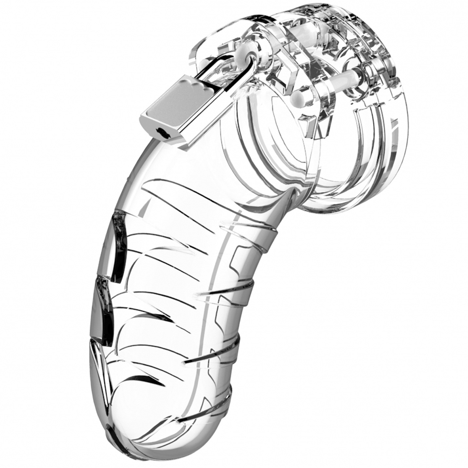 ManCage 04 Adjustable Chastity Device - Clear