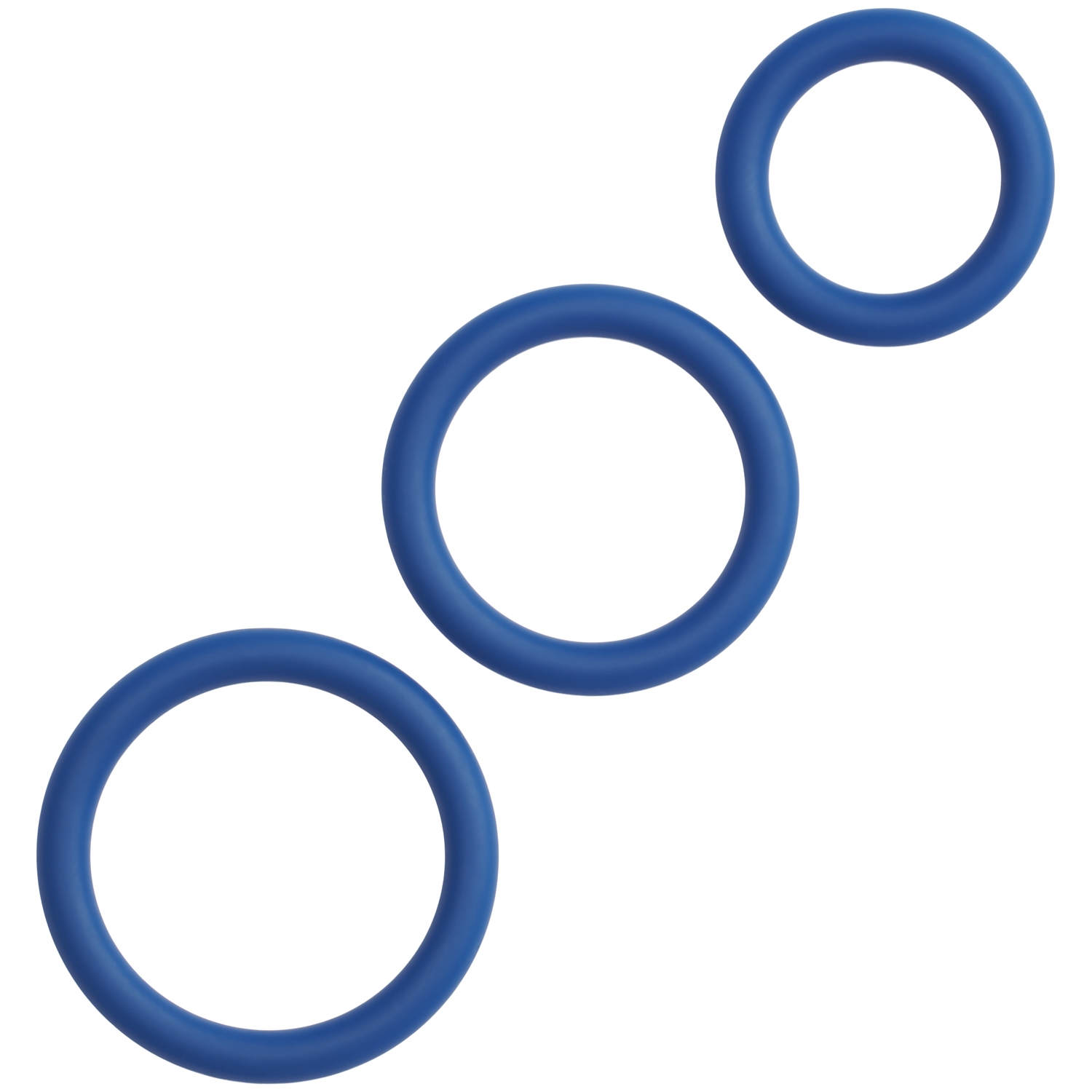 Sinful Cock Ring Set 3 pcs - Blue