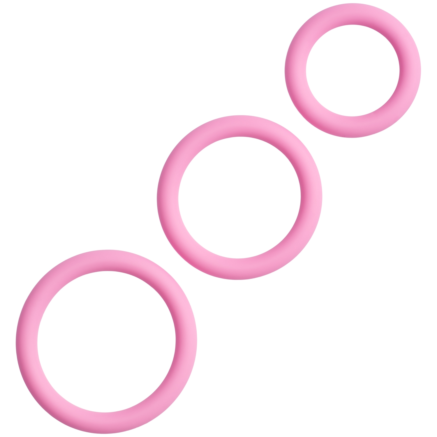 Sinful Cock Ring Set 3 pcs - Pink