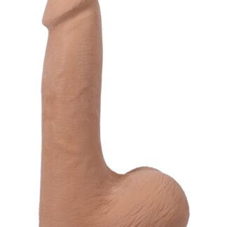 The Realistic Cock - With Removable Vac-U-Lock Suction Cup - ULTRASKYN - 7" (with Balls) - Caramel