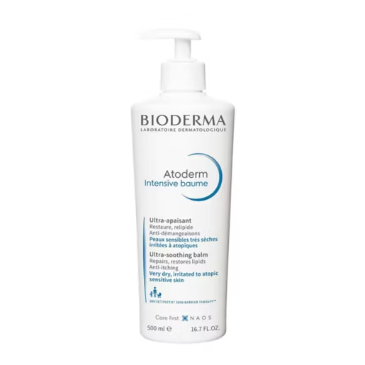 Bioderma Atoderm Intensive Balm Emollient Cream, For Very Dry And Itchy Skin Prone To Eczema 500ml