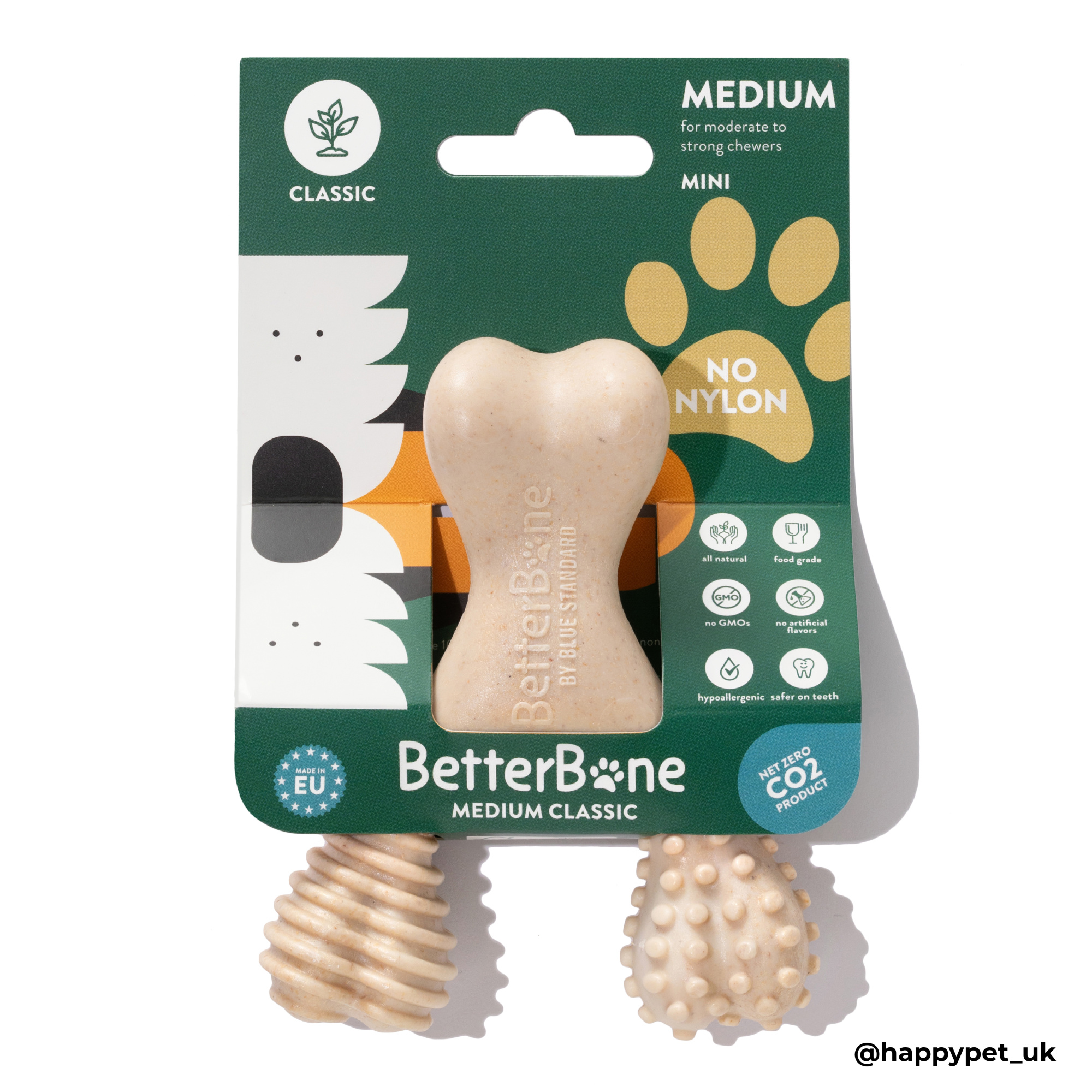 Happy Pet Betterbone Medium Mini Classic Dog Toy