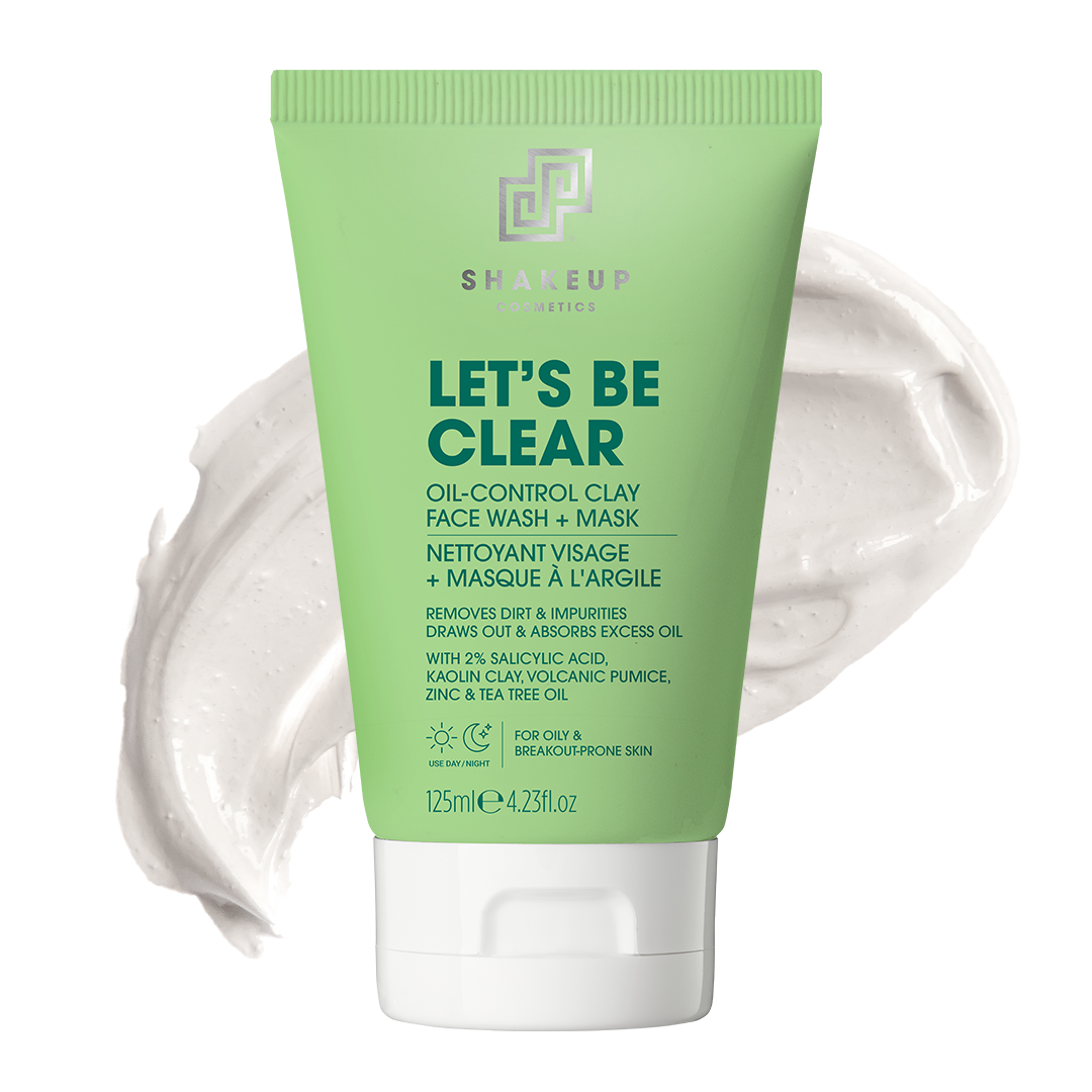 Shakeup Let's Be Clear Oil-Control Clay Face Wash + Mask 125ml