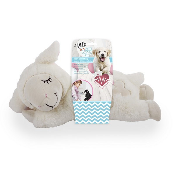 All For Paws Little Buddy Heart Beat Sheep Dog Toy