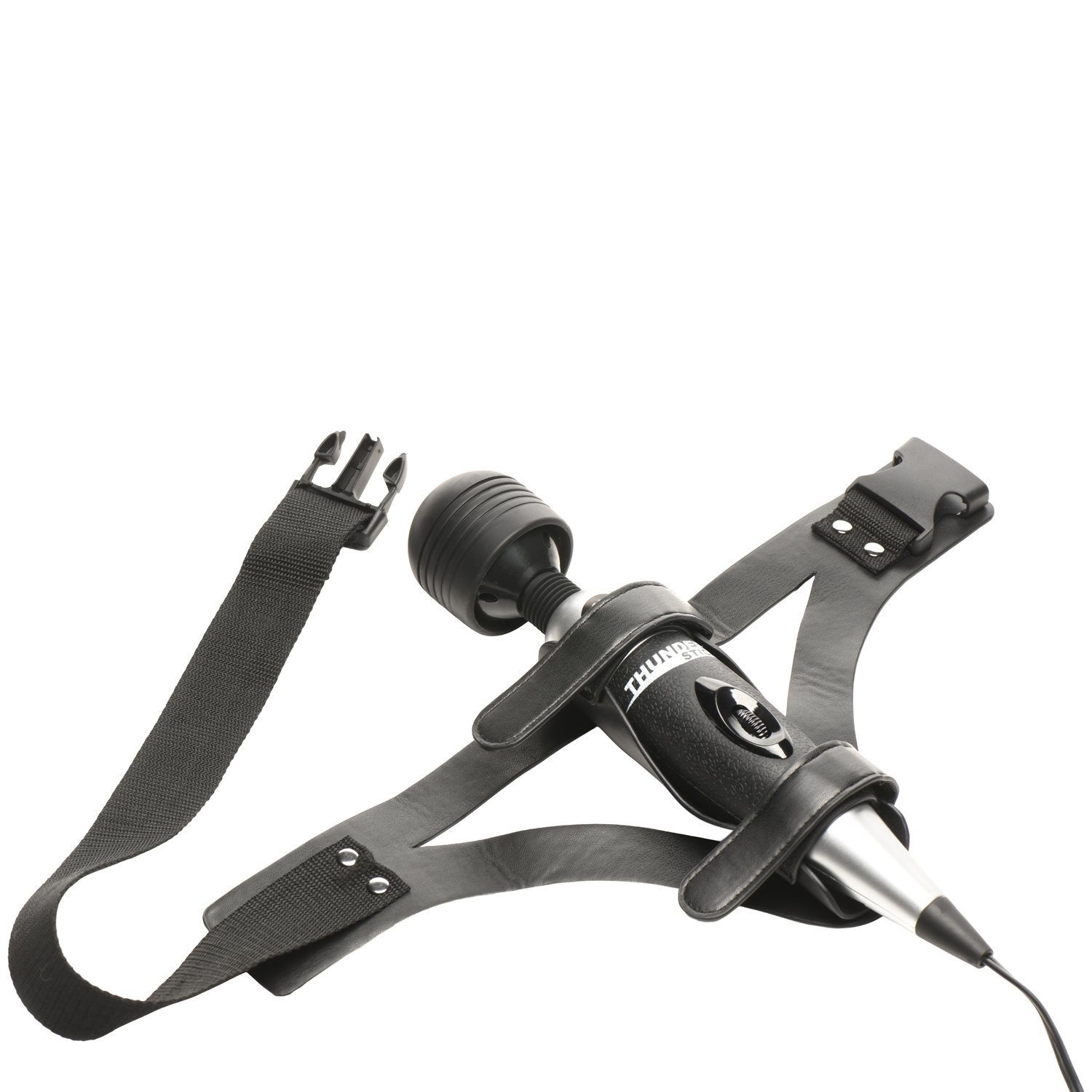 Master Series Thunder Strap Wand Thigh Harness - Black