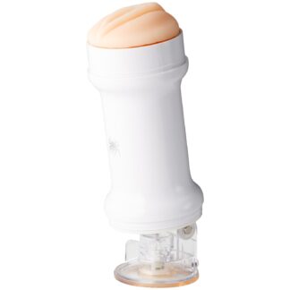 Spider Handsfree Realistic Vagina Masturbator - White