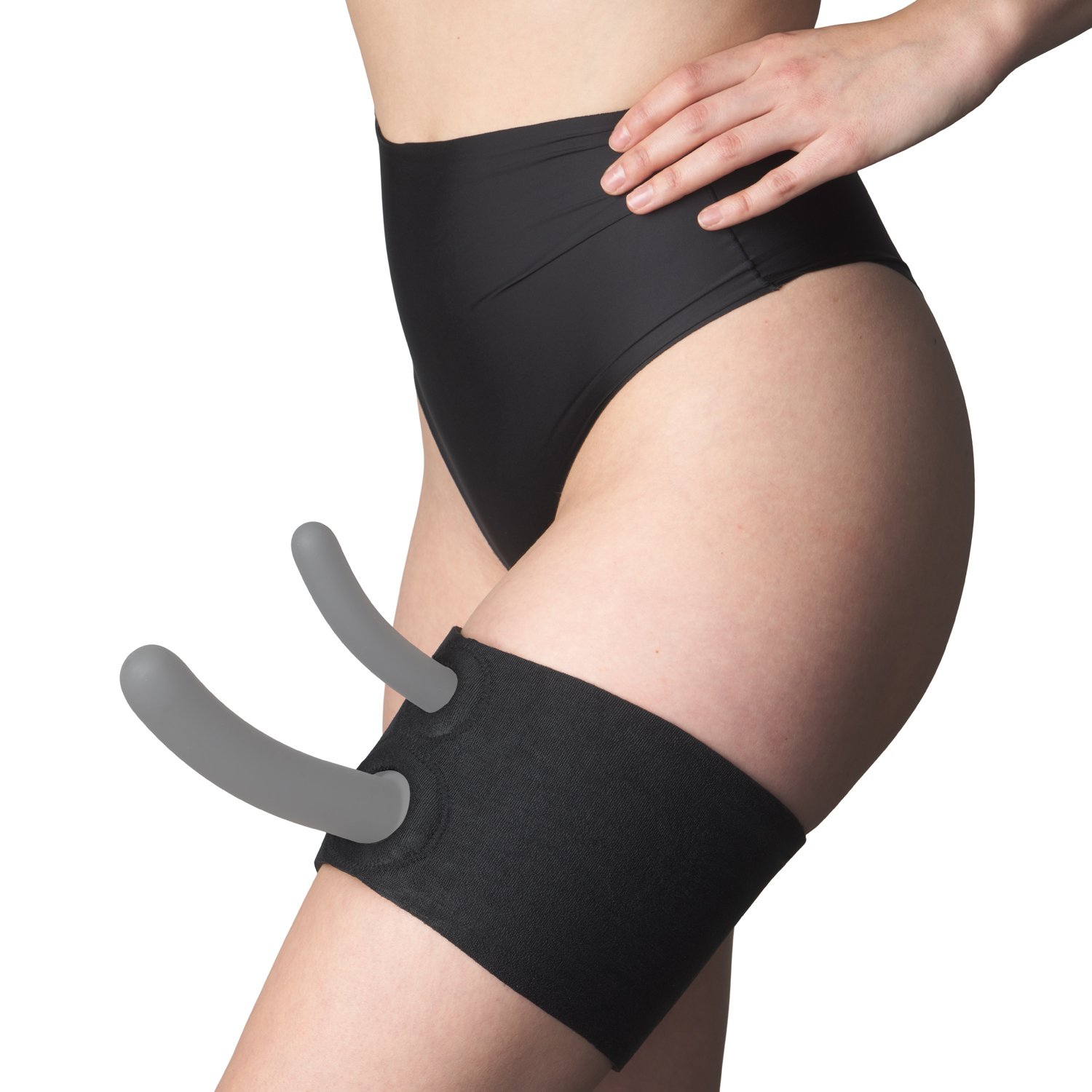 Sportsheets Dual Penetration Thigh Strap-On - Black